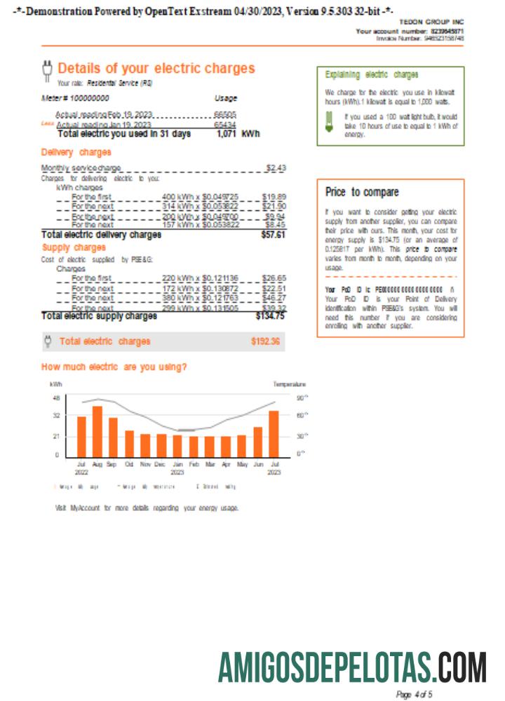Projeto de lei de serviços públicos PSEG de Nova York, página 4, SCR modelo